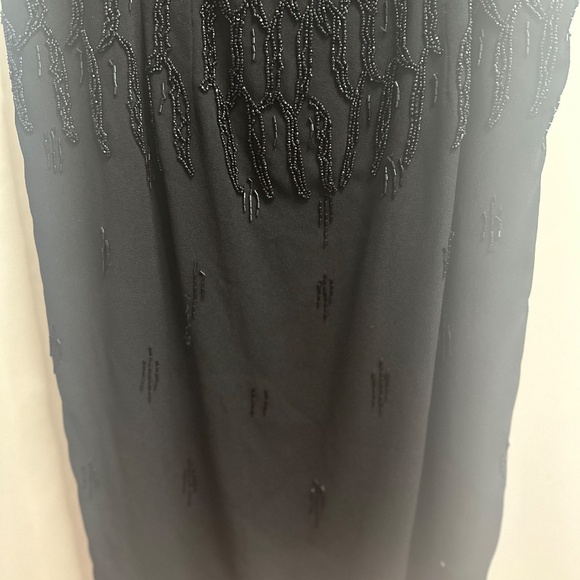 Vintage Mme Zena Black Beaded Cocktail Dress (San Francisco) - Picture 5 of 8